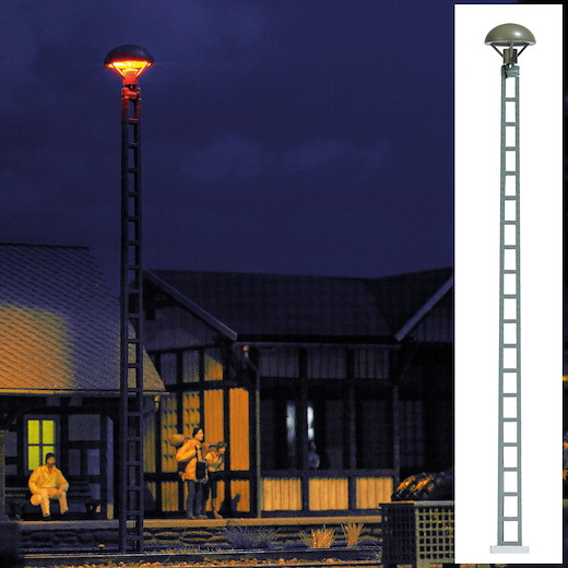 Pilzleuchte mit Gittermast