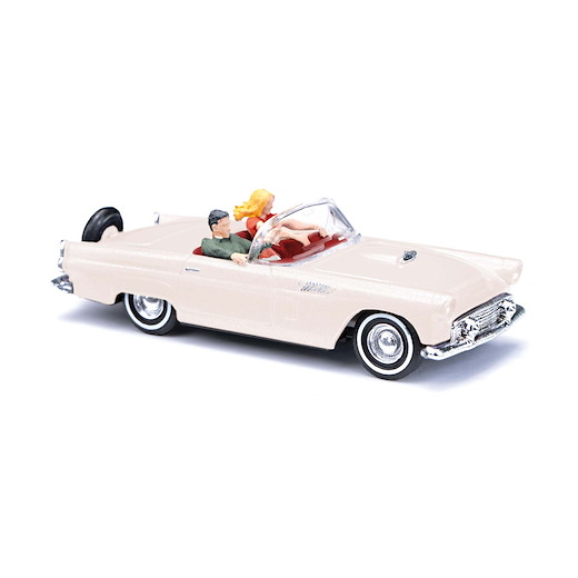 Ford Thunderbird, Cabrio offen mit Fahrerin und Beifahrer