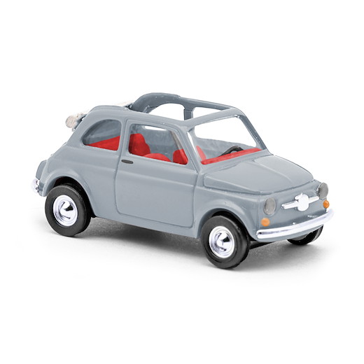 Fiat 500 Cabriolimousine, Trasformabile, Grau FORMNEUHEIT