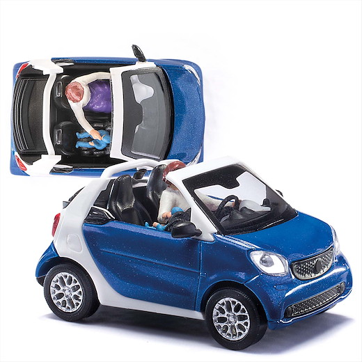 Smart For2 Cabrio 2015 Fahrerin/Kindersitz