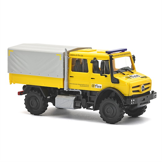 Mercedes-Benz Unimog U5023 Doppelkabine, Fire, Internationaler Katastrophenschutz
