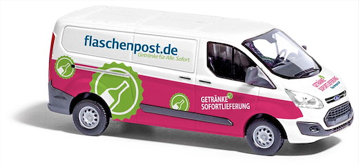 Ford Transit Custom Flachdach Kastenwagen, Flaschenpost
