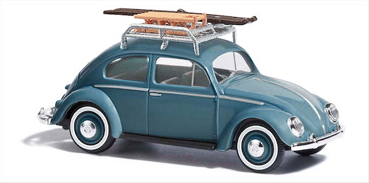VW Käfer mit Brezelfenster + Dachgepäckträger