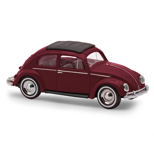 VW Käfer/Ovalfen. Exportversion Weinrot