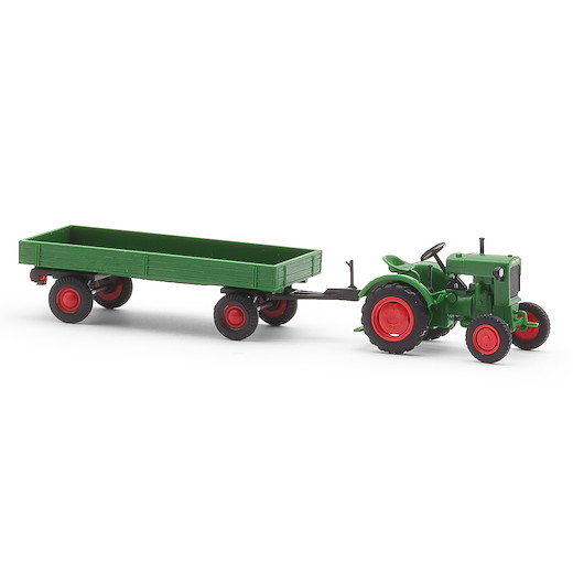 Deutz F1M 414 mit landwirtschaftlichem Anhänger