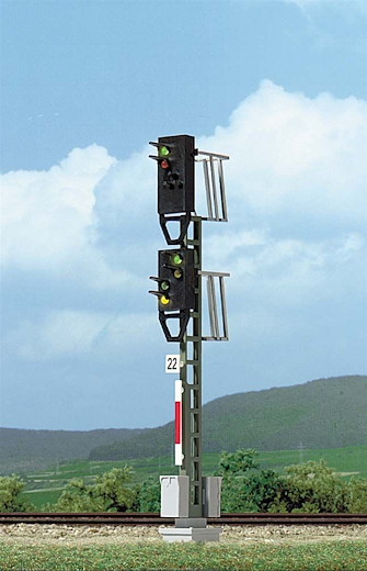Blocksignal mit Vorsignal