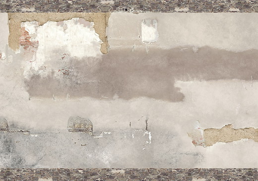2 Dekoplatten »Verwitterte Mauer«
