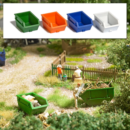 Mini-Set: 4 Absetzcontainer 1,5 m³