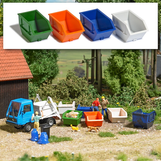 Mini-Set: 4 Absetzcontainer 2,5 m³