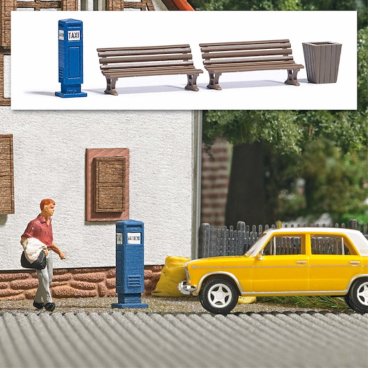 Mini-Set: Taxisäule DDR