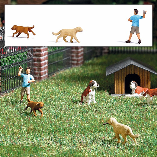 Action Set: Apportierspiel mit Hunden