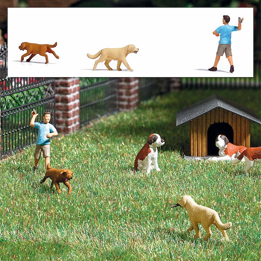 Action Set: Apportierspiel mit Hunden