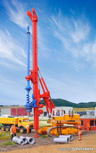 H0 LIEBHERR Hydraulikbagger 974 mit Bohrgerät