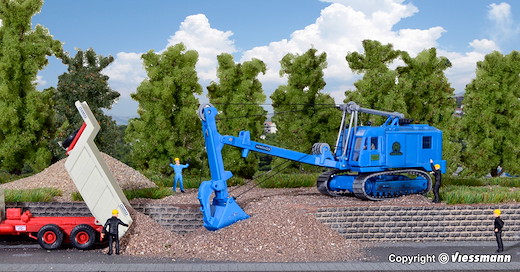 H0 MENCK Bagger M154 LC mit Tieflöffel