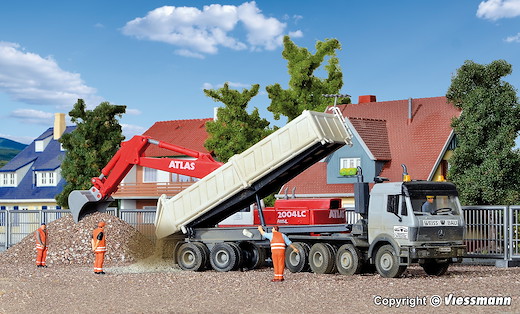H0 MB 4-achs mit MEILLER Sattelkipper