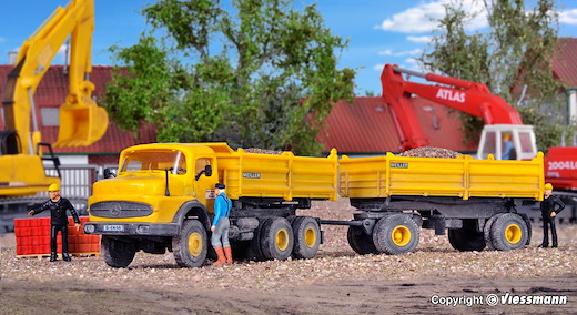 H0 MB Rundhauber MEILLER Kipperzug