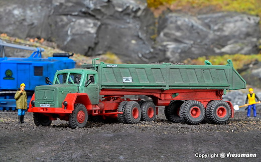 H0 MAGIRUS DEUTZ mit MEILLER Kippsattelauflieger