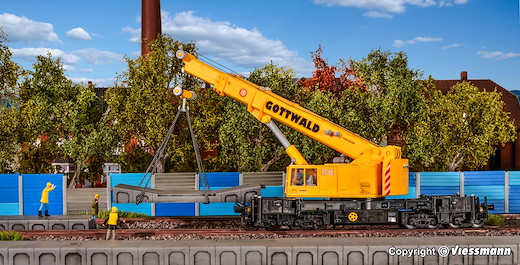 H0 Teleskopkran GOTTWALD GS 100.06 T, Fertigmodell