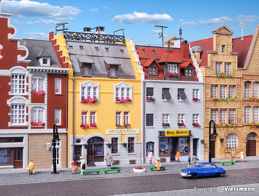 N Stadthäuser um 1900, 2 Stück