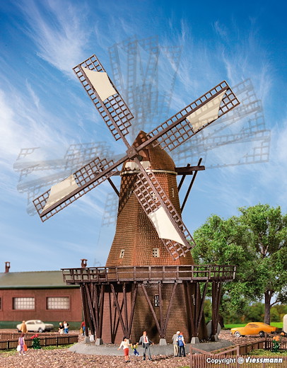 N Windmühle mit Antrieb, Funktionsbausatz