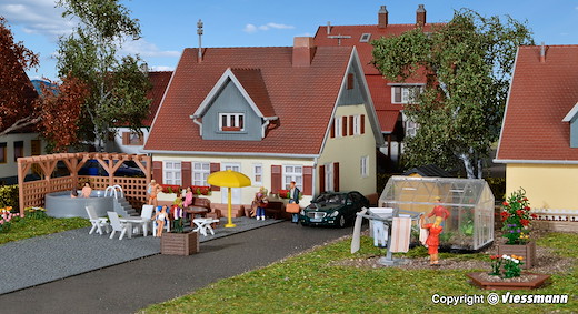 H0 Deko-Set Rund ums Haus
