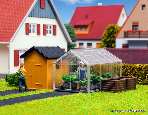 H0 Garten- und Gewächshaus
