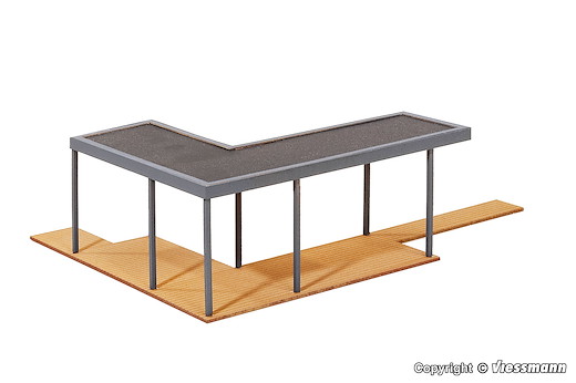 H0 Überdachte Terrasse - Polyplate Bausatz