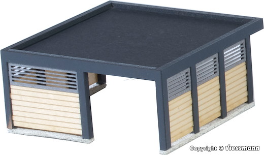 H0 Carport - Polyplate Bausatz