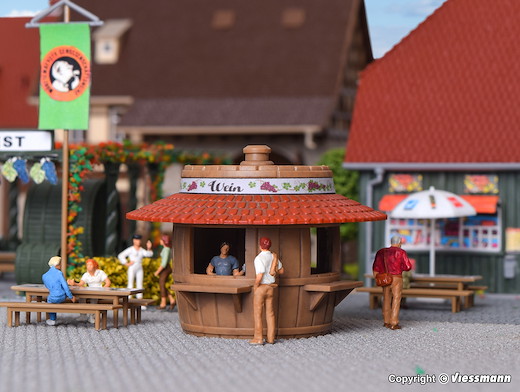 H0 Verkaufsstand Bier und Wein