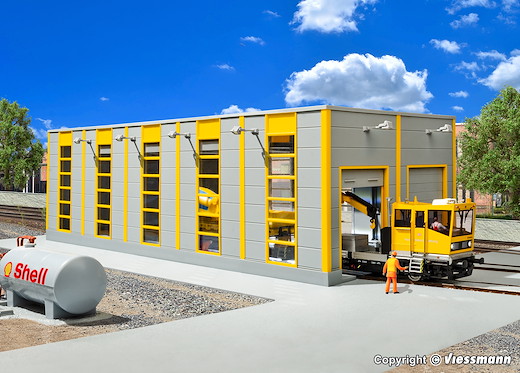 H0 Wartungshalle GleisBau, modern