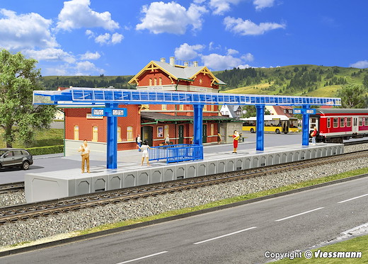 H0 Moderner Bahnsteig für C-Gleis