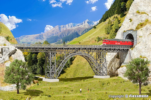 H0 Stahlträger-Viadukt Müngstertal, eingleisig