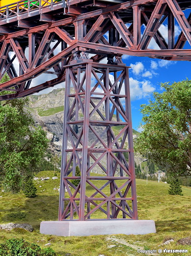 H0 Stahl-Viadukt-Mittelpfeiler