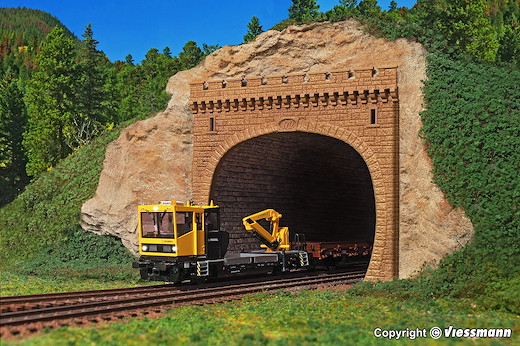 H0 Tunnelportal, zweigleisig, 2 Stück