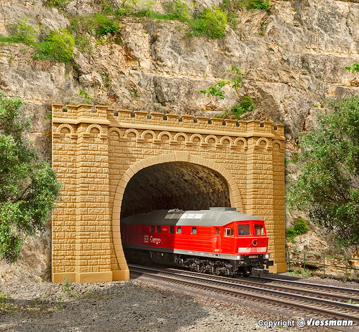 H0 Tunnelportal Moseltal, zweigleisig, 2 Stück