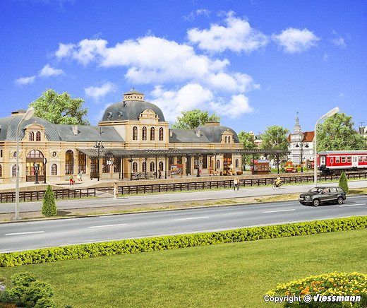 H0 Bahnsteig Baden-Baden, sechsteilig, erweiterungsfähig