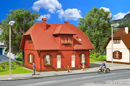H0 Backstein-Siedlungshaus