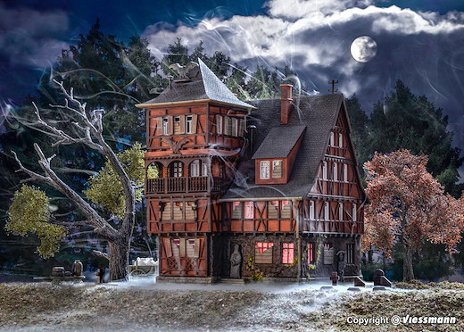 H0 Villa Vampir mit Farbtabletten