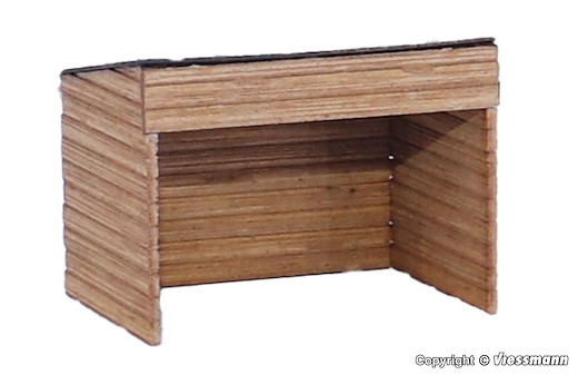 H0 Ziegenstall mit Ziegen – Polyplate Bausatz