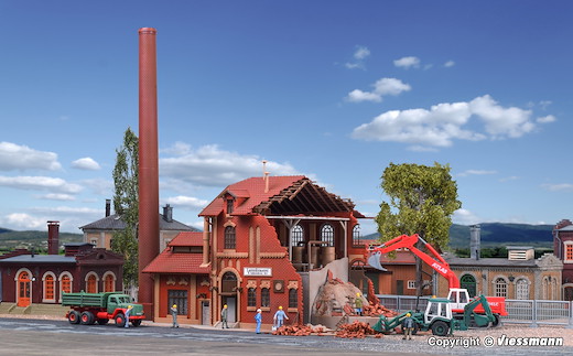 H0 Brauerei im Abbruch
