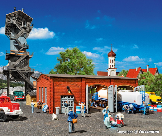 H0 LKW-Werkstatt - Polyplate Bausatz