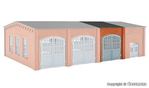 H0 Erweiterungs-Set für LKW-Werkstatt 45642 - Polyplate Bausatz