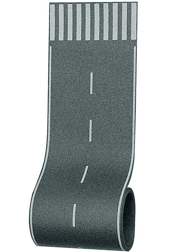 H0 Strassenfolie mit Zebrastreifen, 100 x 8 cm