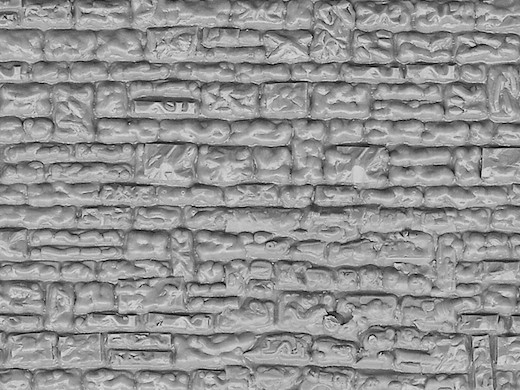 H0 Mauerplatte Haustein aus Kunststoff, 21,8 x 11,9 cm