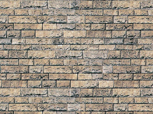 H0 Mauerplatte Basalt aus Karton, 25 x 12,5 cm, 10 Stück