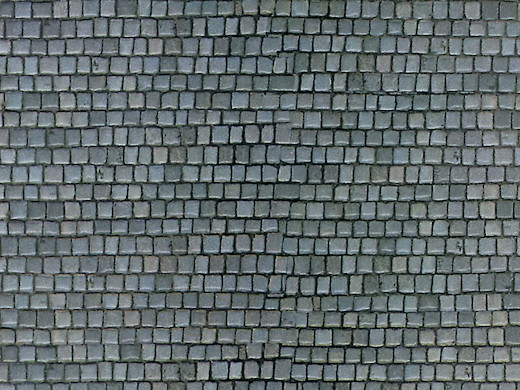 H0 Mauerplatte Pflasterstein aus Karton, 25 x 12,5 cm, 10 Stück
