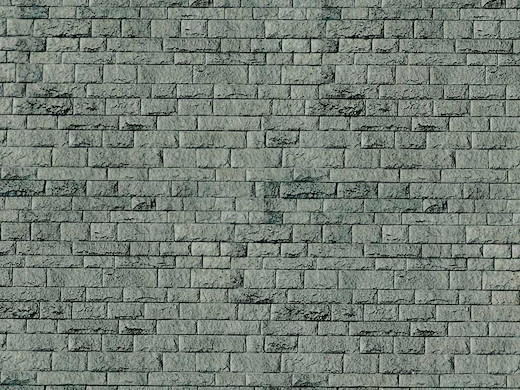 H0 Mauerplatte Porphyr aus Karton, 25 x 12,5 cm, 10 Stück