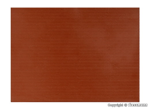 N Dachplatte Biberschwanz-Ziegel aus Kunststoff, 14,9 x 10,9 cm