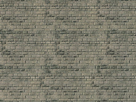 N Mauerplatte Haustein natur aus Karton, 25 x 12,5 cm, 10 Stück