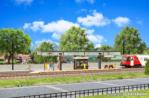 N Bahnsteig, einteilig